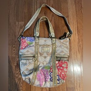 Coach Poppy Crossbody Bag RARE Limited Edition USED**